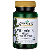 Vitamina E 200 UI uma mistura de tocoferóis Vitamina E tocoferóis mistos 100 cápsulas SWANSON